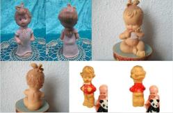 SCHİLDKRÖT 1950 GUMMİFİGUR ÇOK NADİR VİNTAGE KAUÇUK DAMGALI BEBEK BİBLO OYUNCAK FİGÜR ANTİKA 14 CM
