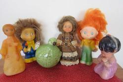 İTALYA 1977 ITALOCREMONA THE GRANDMA'S DOLL VİNTAGE BEBEK OYUNCAK BİBLO 18 CM