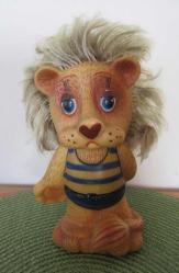 SOVYET RUSYA 1980'LERDEN VİNTAGE KAUÇUK (LASTİK) ARSLAN (ASLAN) OYUNCAK BEBEK BİBLO 17 CM