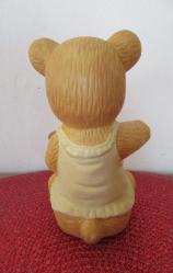 Vintage Seramik Biblo (Porselen Görünümlü) Gitar Çalan Ayıcık 12.5 cm