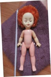 ESKİ SOVYET RUSYA 1960'LARDAN VİNTAGE KAUÇUK (LASTİK) PLASTİK OYUNCAK BEBEK 48 CM