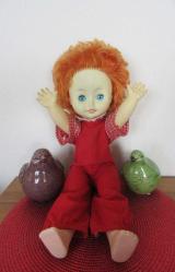ESKİ SOVYET RUSYA 1960'LARDAN VİNTAGE KAUÇUK (LASTİK) PLASTİK OYUNCAK BEBEK 48 CM