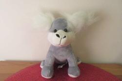 Gri Peluş Köpek Oyuncak 19 cm