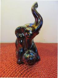 Parlak Porselen Fil Biblo 13 cm