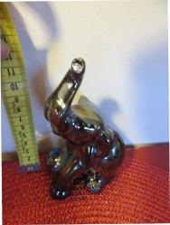 Parlak Porselen Fil Biblo 13 cm