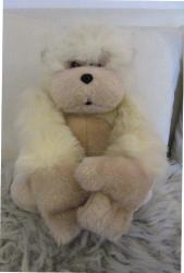 Beyaz Albino Bebek Goril Maymun Peluş Oyuncak 27 cm