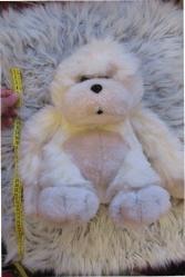 Beyaz Albino Bebek Goril Maymun Peluş Oyuncak 27 cm