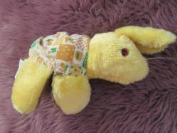 Almanyadan Çift Taraflı Giysili, Kırmızı Gözlü Peluş Oyuncak Tavşan ve Kunduz 20 cm