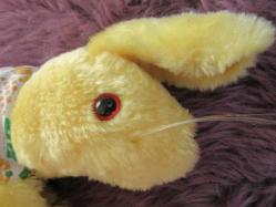 Almanyadan Çift Taraflı Giysili, Kırmızı Gözlü Peluş Oyuncak Tavşan ve Kunduz 20 cm