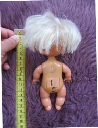 Almanya Koleksiyonluk Vintage Plastik Oyuncak Bebek Biblo 15 cm