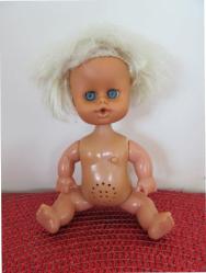 Almanya Koleksiyonluk Vintage Plastik Oyuncak Bebek Biblo 15 cm