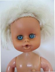 Almanya Koleksiyonluk Vintage Plastik Oyuncak Bebek Biblo 15 cm