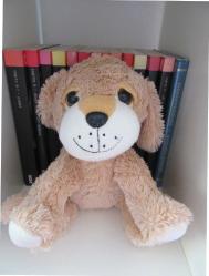Gülümseyen Peluş Oyuncak Köpek 25 cm