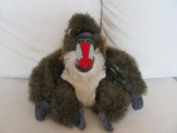 Antika - Vintage National Geographic Mandrill (Mandril) Maymunu Peluş Oyuncak 25 cm - kitantik - kitaLog