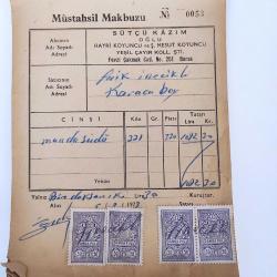 1973 Tarihli 37 Adet Müstahsil Makbuzu