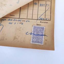 1973 Tarihli 37 Adet Müstahsil Makbuzu