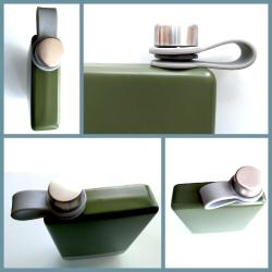 OMENİV'DEN 304 ÇELİK YEŞİL MATARA 250ML TERMOS İÇKİ VOTKA VİSKİ ŞİŞESİ ŞARAP ŞİŞE KOLEKSİYON