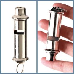 OMENİV'DEN KLASİK ÇELİK KOLYE DÜDÜK HAKEM SPOR OUTDOOR KAMP İLYARDIM KÖPEK EĞİTİM 180DESİBEL NEFİS