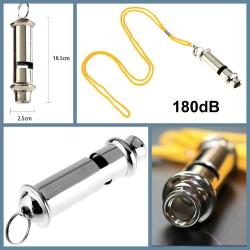 OMENİV'DEN KLASİK ÇELİK KOLYE DÜDÜK HAKEM SPOR OUTDOOR KAMP İLYARDIM KÖPEK EĞİTİM 180DESİBEL NEFİS