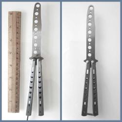 OMENİV'DEN KESKİN DEĞİLDİR! KELEBEK PRATİK İÇİN PASLANMAZ ÇELİK KATLANIR ÇAKISI ÇAKI BIÇAK