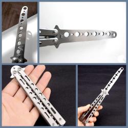 OMENİV'DEN KESKİN DEĞİLDİR! KELEBEK PRATİK İÇİN PASLANMAZ ÇELİK KATLANIR ÇAKISI ÇAKI BIÇAK