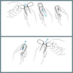 OMENİV'DEN ANAHTARLIK GÖZLÜK KOMPAKT KATLANIR ACİL DURUM GÖZLÜĞÜ BURUN ÜSTÜ