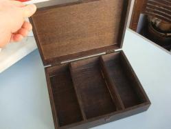 Efemera - VAKIF KATILIM " 3 Bölmeli " MENTEŞELİ KAPAKLI ÇOK ŞIK AHŞAP KUTU - kitantik - kitaLog