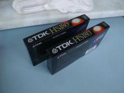 TDK HS180 HQ VHS VİDEO KASET - 2 Adet - SIFIR AMBALAJINDA - Made GERMANY