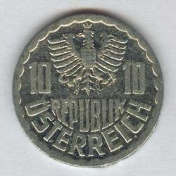 10 GROSCHEN 1982 AVUSTURYA MADENİ PARA KM2878 AT10G086 ÇÇT+