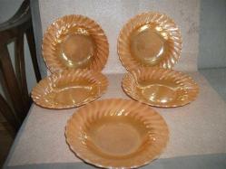 Antika - SARI OPAL - YEMEK TABAĞI - ÇAPI 20 CM - 5 ADET - kitantik - kitaLog