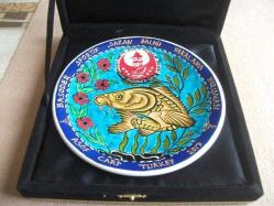 KÜTAHYA ÇİNİSİ - ANI TABAĞI - KUTUSUNDA - ÇAPI 18 CM