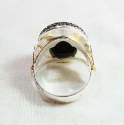 HİS TAŞI TuĞRaLı GüMüŞ ERKEK YÜZÜĞÜ......925 AyaR