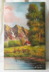 EsKi YAĞLIBOYA TABLO-GöL KeNaRı.....CELAL İZCİ İmZaLı