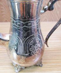 ViNTaGe AVRUPA GüMüŞ KaPLaMa ÇaY-KaHVe SERVİS TaKıMı..