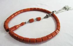 DiK DaMaR ve HaReLi ÇUBUKTAN KeSMe 33 LüK SIKMA KEHRİBAR TESBİH......8,5x10,5mm