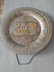 GÜMÜŞ KAPLAMA DUVAR TABAĞI ESKİ MISIR TEMALI