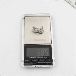 Vintage 925 Gümüş Orjinal JUDITH RIPKA Zirkon Taşlı Küpeler 0088