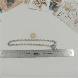 Vintage 925 Gümüş Orjinal JUDITH RIPKA Zirkon Taşlı Puffy Kalpli Zincir Kolye 0088