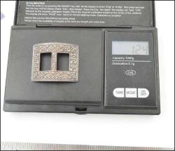 Antika Victorian Gerçek Gümüş Repousse Kabartma Çiçekli Kemer Tokası 0088