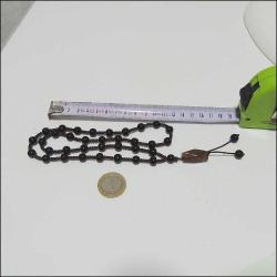 Retro Siyah Onyx ve Akik Taşlı Kolye Şans Tılsımı Talisman 0070