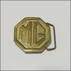 Retro Döküm Pirinç Ağır M G Kemer Tokası 0064