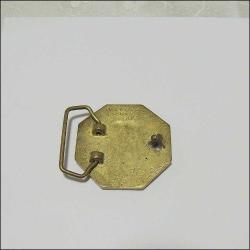 Retro Döküm Pirinç Ağır M G Kemer Tokası 0064