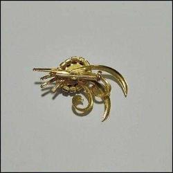 Retro Altın Ton Renkli Taşlı Akrilik Cameo Bayan Portresi Broş İğne 0063