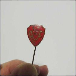 Antika Kırmızı Mineli Beden Terbiye Genel Müdürlüğü 1923 Rozeti AF  0063