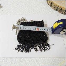 Retro El yapımı  Boncuk İşleme Küçük bayan Çantası La Regale   0062