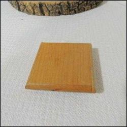 Vintage Mavi Boncuklu Ahşap Pudriyer Peru