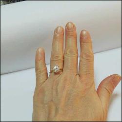 Retro 10 Ayar Altın Zirkon Taşlı Tektaş Yüzük Ölçü 17 0056