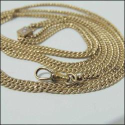 Antika Victorian Altın Dolgu Opal Taşlı Cep Saati Zinciri 0090