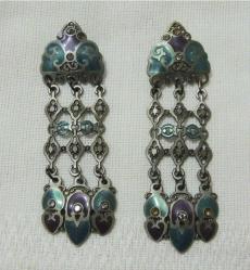 Vintage Edgar Berebi Mineli Küpeler Runway   0001