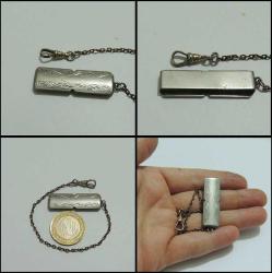 Antika HAYWARD Gümüş Ton Cep Saati Zinciri 0032
